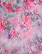 Roma Peony Ruffle Party Dress, Purple (LILAC), large