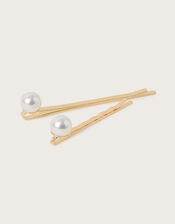 Pearl Hair Slides Set of Two, , large