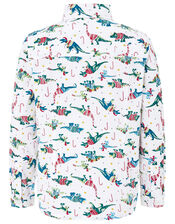 Christmas Shirt and Bow Tie in Pure Cotton, Ivory (IVORY), large