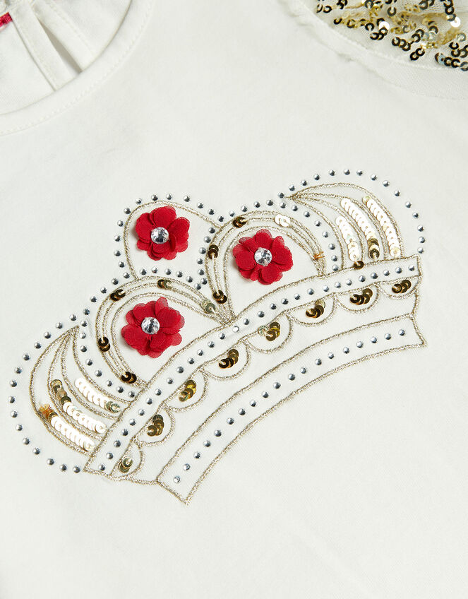 Jubilee Crown T-Shirt, White (WHITE), large