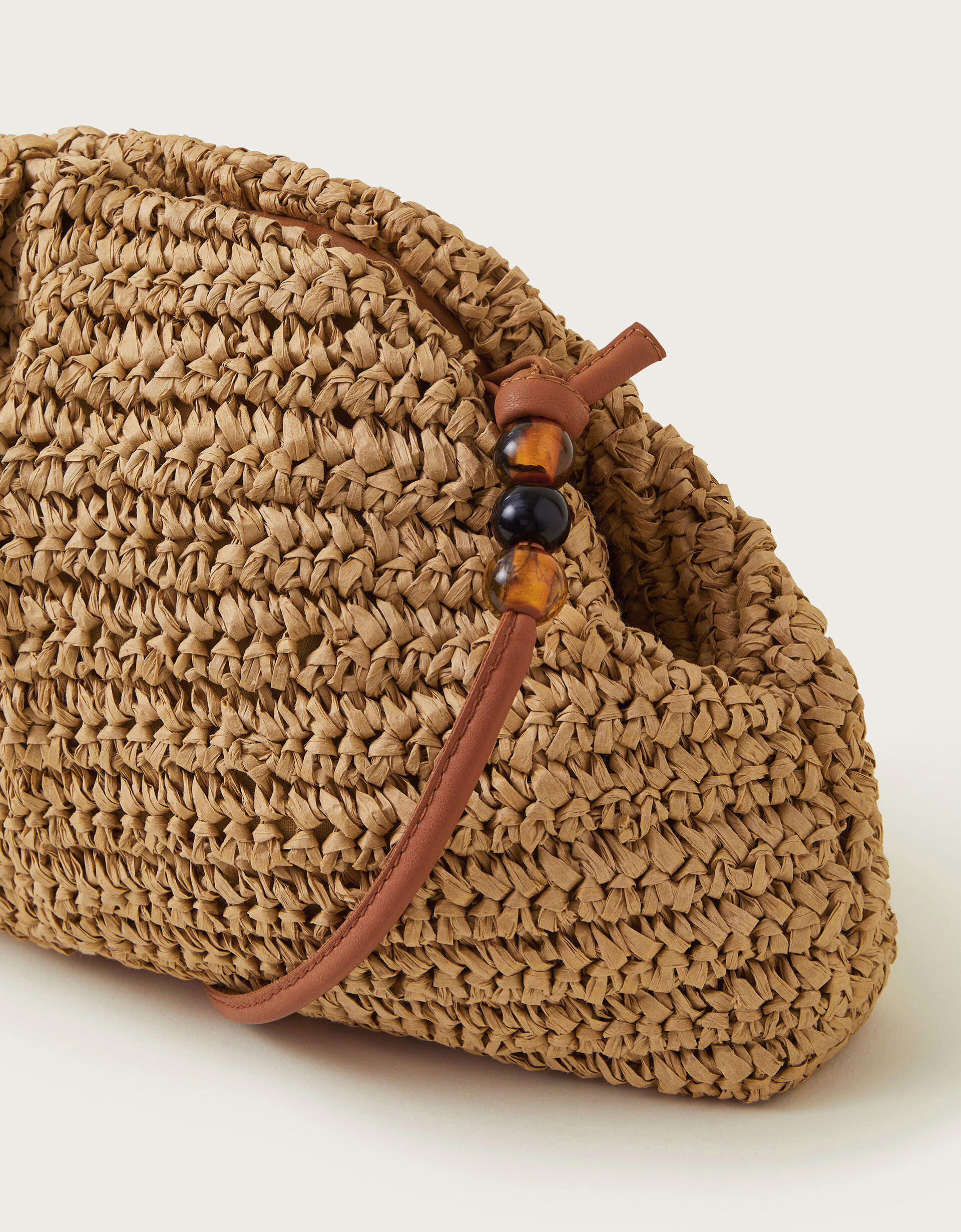 Woven raffia clutch shop