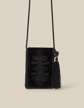 Dori Embroidered Phone Bag, , large