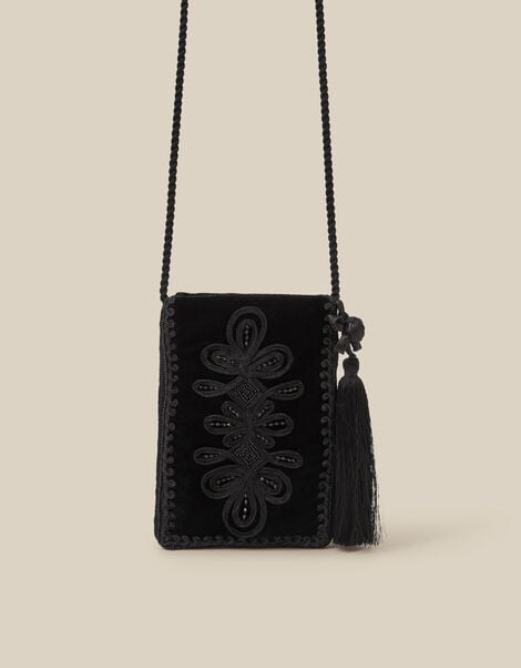 Dori Embroidered Phone Bag, , large