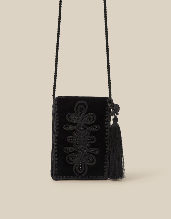 Dori Embroidered Phone Bag, , large