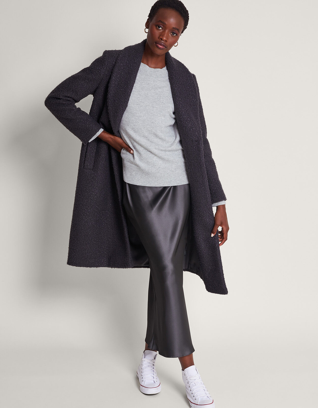 Grey cashmere jumpers outlet