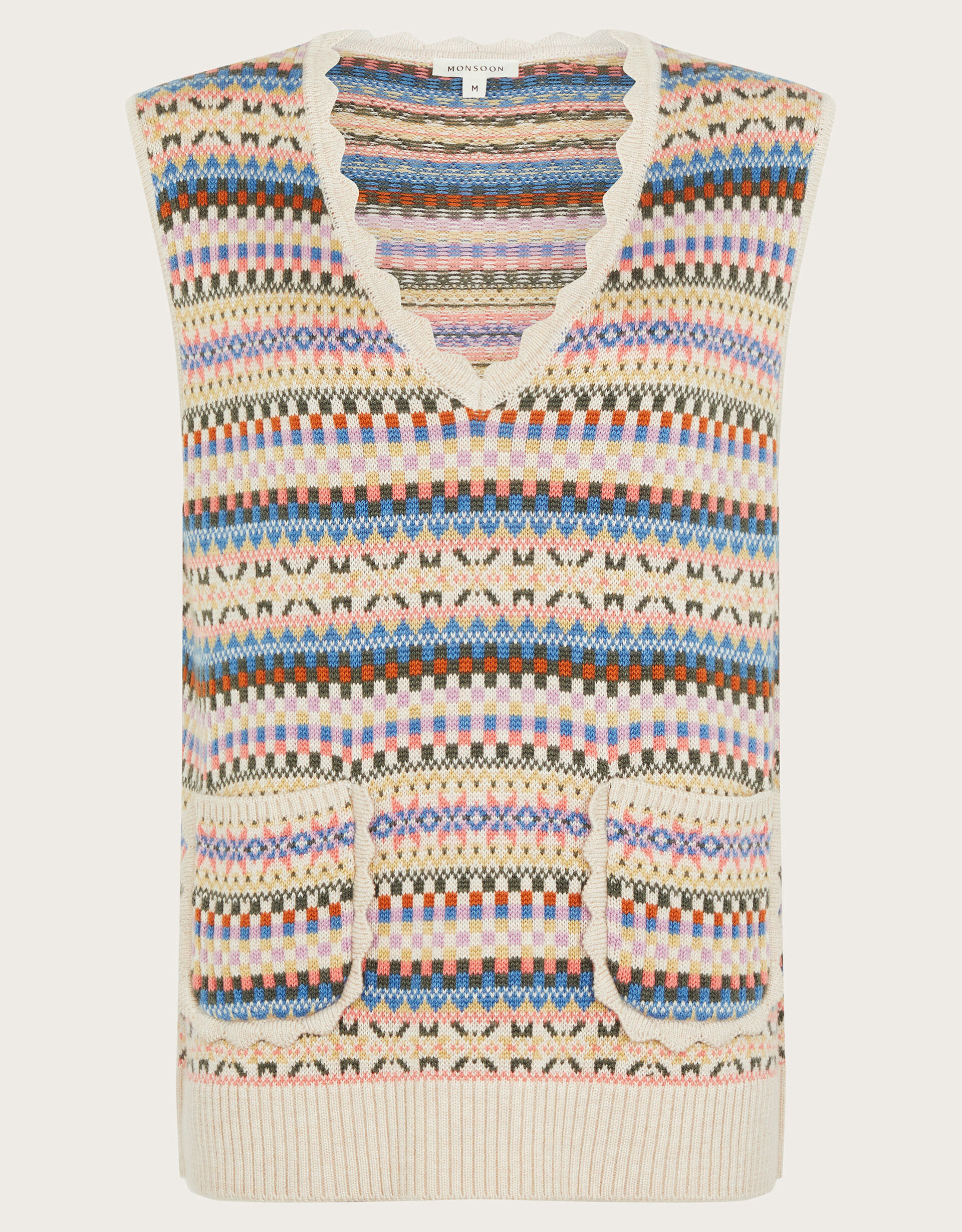 Fair isle sweater vest womens hot sale