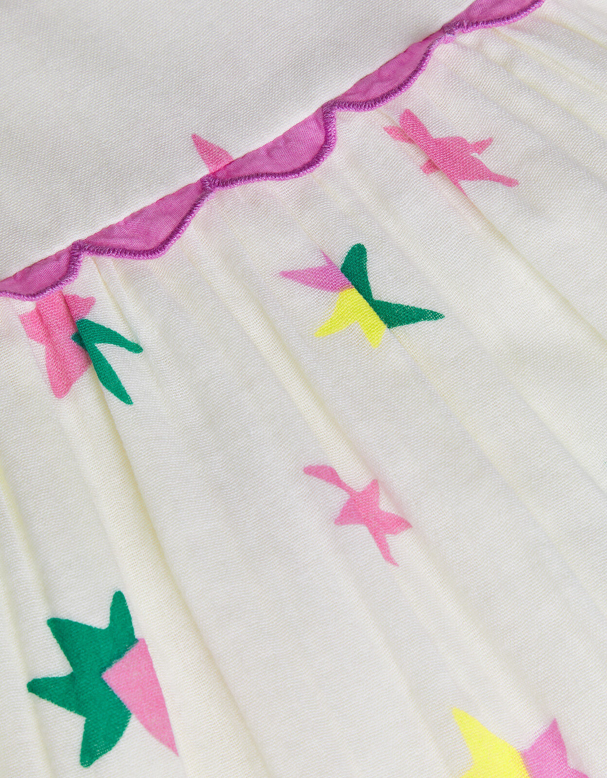 Star Print Dress Ivory