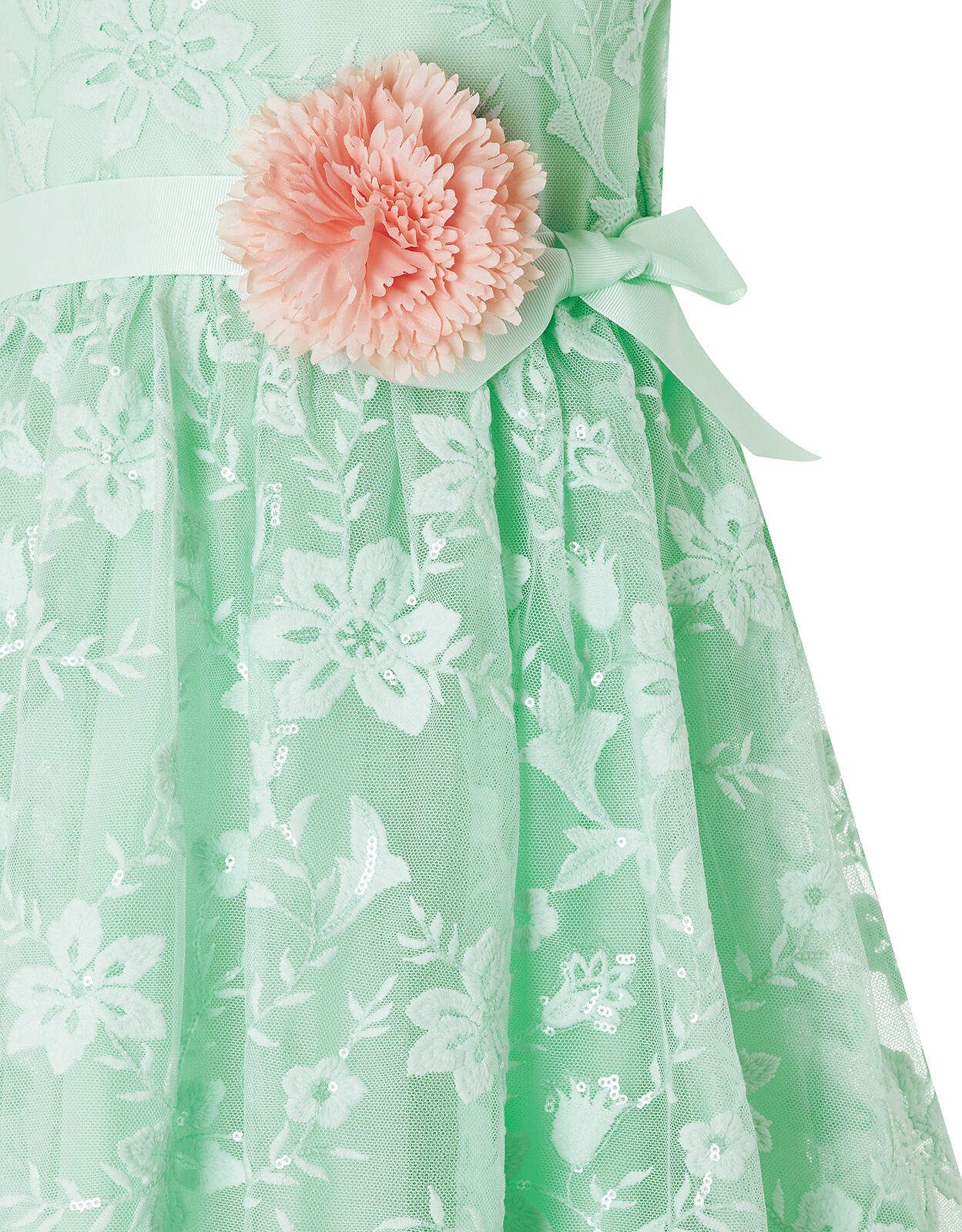 Sylvie Mint Lace High Low Dress Green Girls Dresses Monsoon ROI