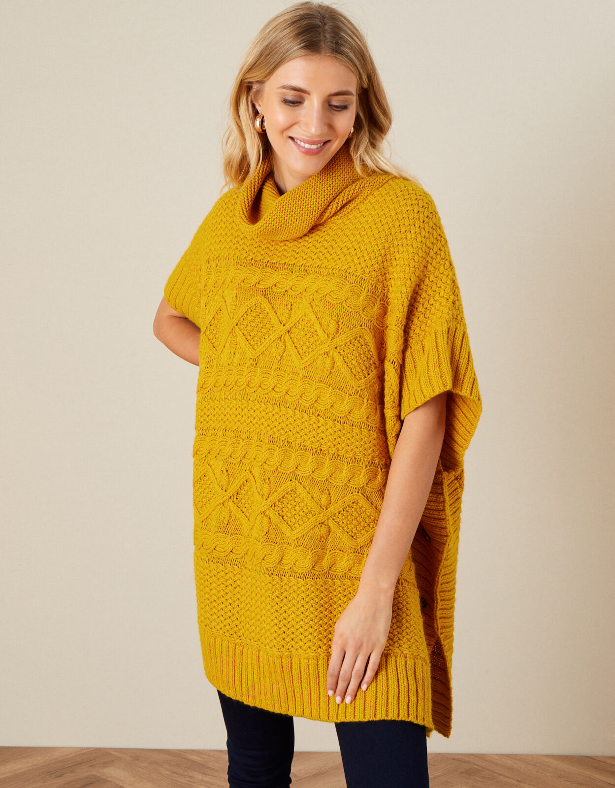 knitted poncho jumper