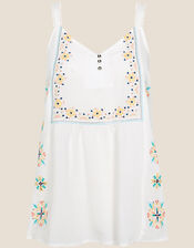 Embroidered Cami Top in LENZING™ ECOVERO™, Ivory (IVORY), large