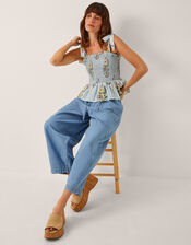 Jade Lightweight Barrel Jeans, Blue (DENIM BLUE), large