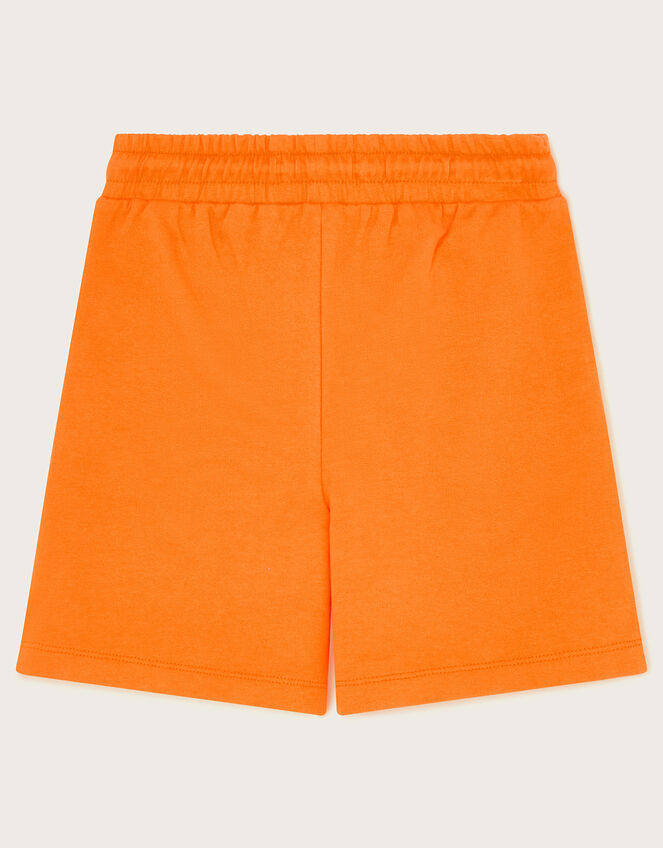 Tie Sweat Shorts, Orange (ORANGE), large