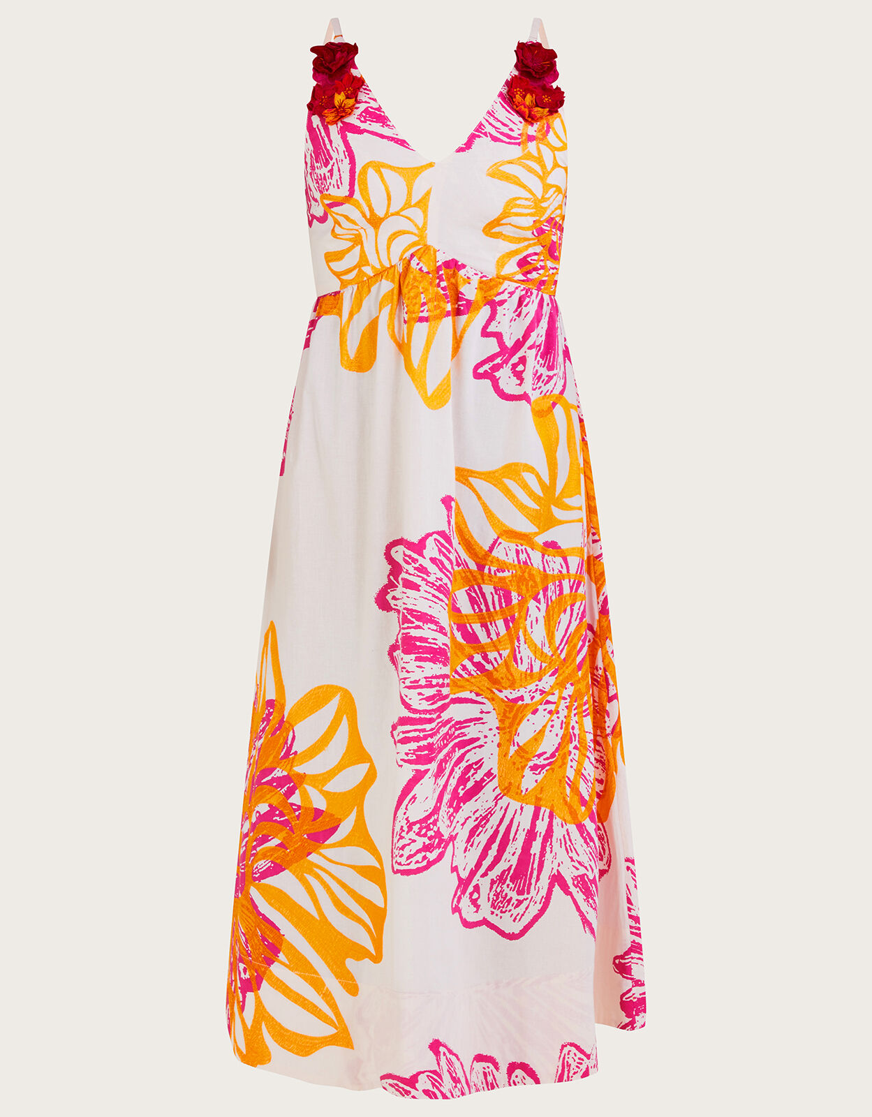 Monsoon hydrangea lemon maxi dress online