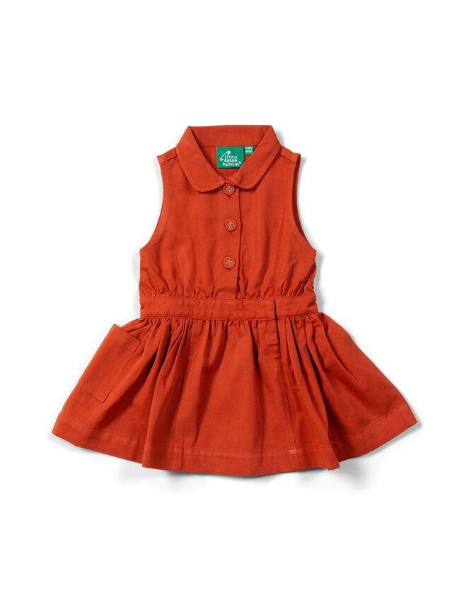 Little Green Radicals Pinafore Dress, Red (RED), large