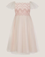 Francesca Lace Tulle Party Dress, Pink (PINK), large