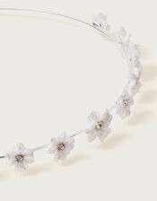 Pearly Flower Girl Headband, , large