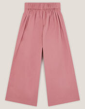 Floral Embroidered Scallop Trousers, Pink (PINK), large