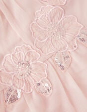 Leila Floral Embellished Party Dress, Pink (PALE PINK), large