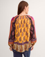 Magdalena Paisley Print Blouse, Pink (PINK), large