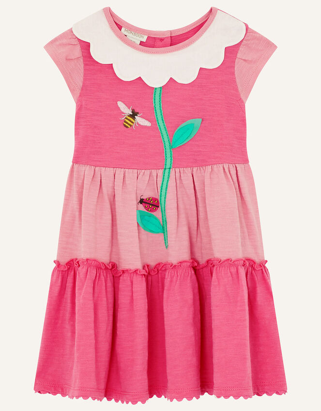 Baby Daisy Dress in Organic Cotton , Pink (PINK), large