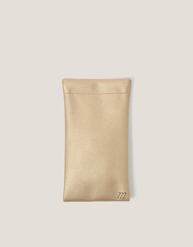 Soft Sunglasses Pouch, Gold (GOLD), large