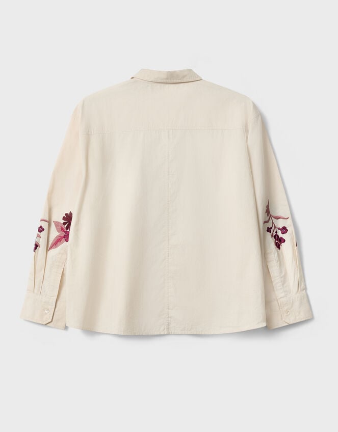 East Liya Embroidered Shirt, Camel (BEIGE), large