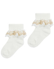 Baby Lace Cuff Sock Set, Multi (MULTI), large