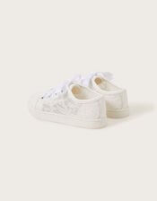 Bridal Lace Trainers, Ivory (IVORY), large