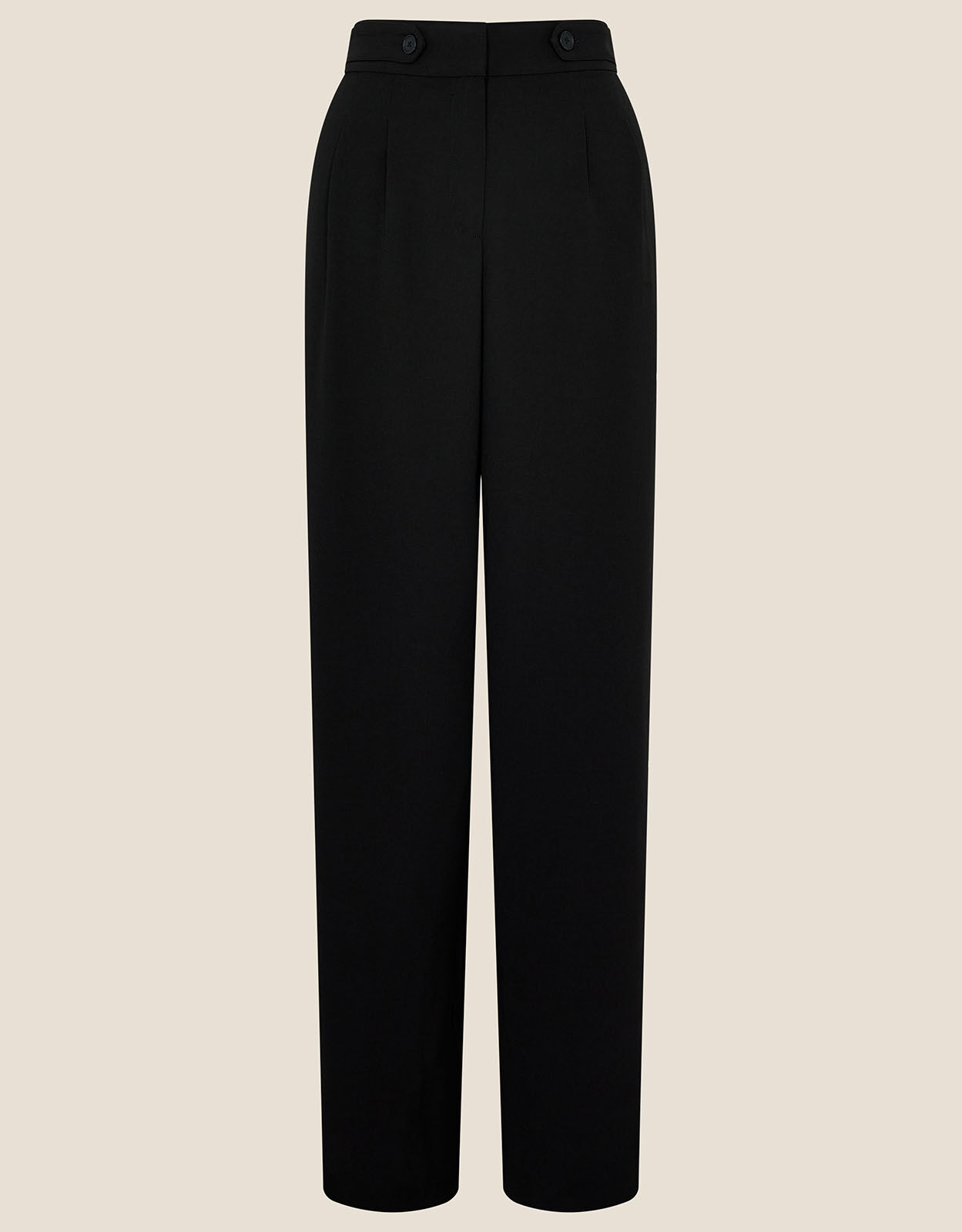 Jamie Wide Leg Trousers with Recycled Polyester Black Trousers