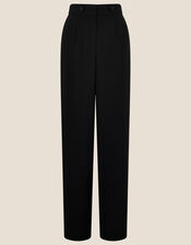 Jamie Wide Leg Trousers with Recycled Polyester, Black (BLACK), large