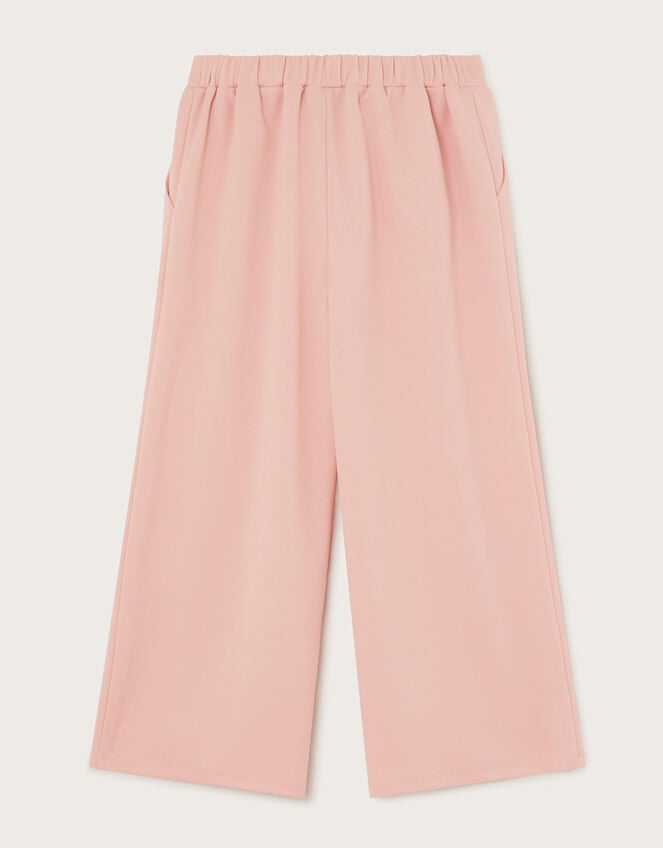 Ponte Pintuck Wide Leg Trousers, Pink (PINK), large