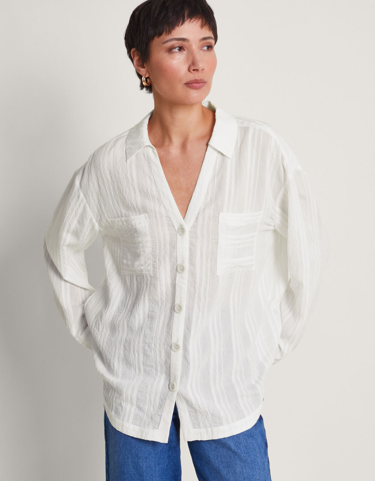 Monsoon white denim dress discount