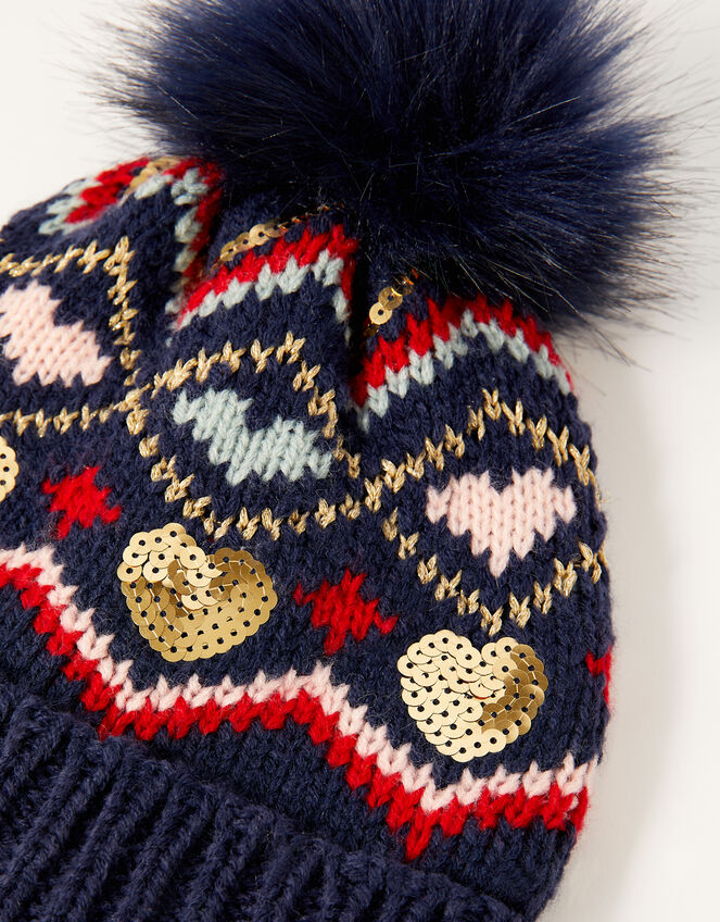 Cherry Sequin Chenille Hat, Multi (MULTI), large