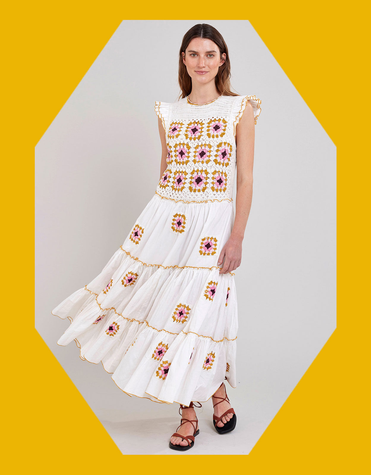 Billie online embroidered dress