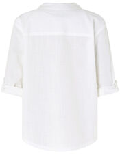 Kurta Embroidered Shirt in Pure Cotton, Ivory (IVORY), large