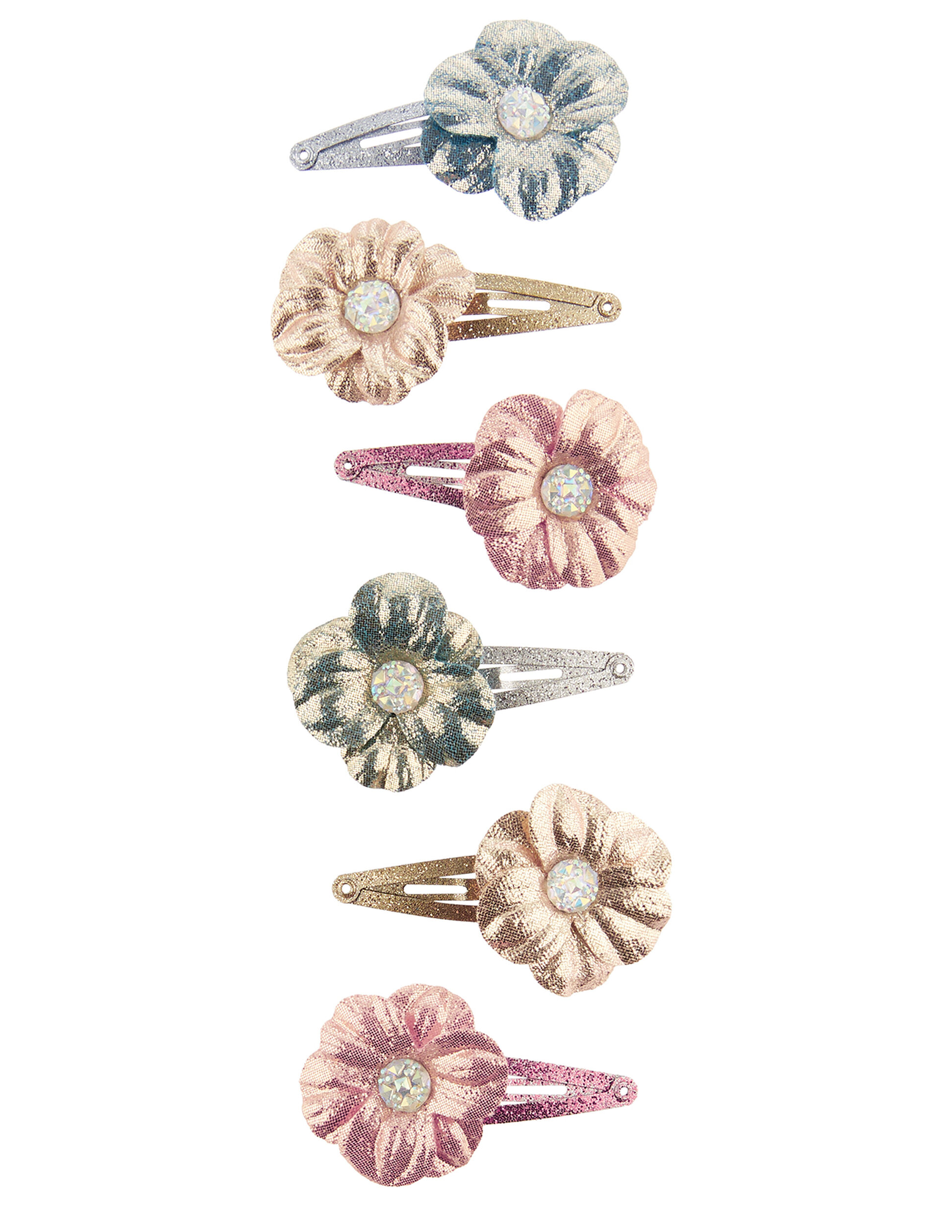 Shimmer Daisy Hair Clip Multipack, , large