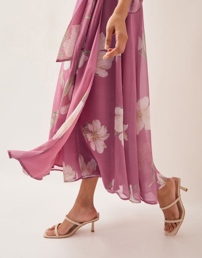 Amelia Wrap Maxi Dress, Pink (ROSE PINK), large