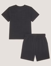 Stripe Jersey T-Shirt & Shorts Set, Blue (BLUE), large