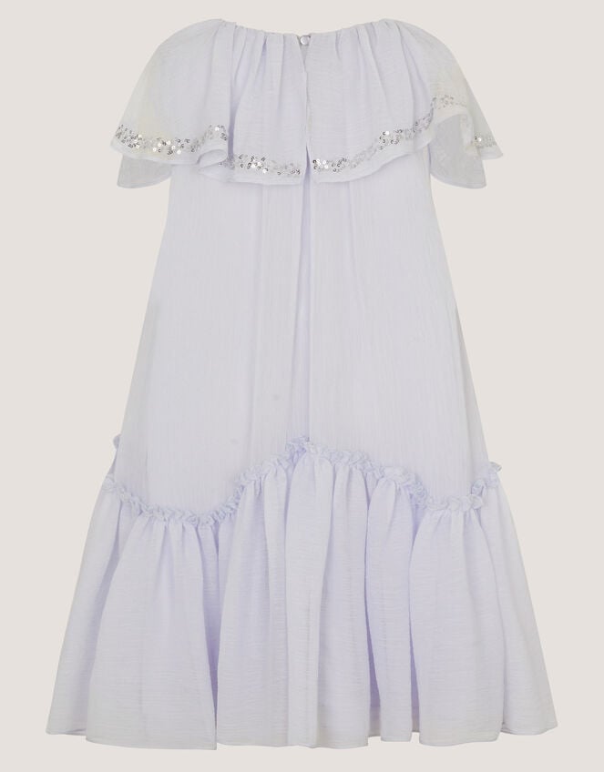 Elena Sequin Swing Dress, Blue (PALE BLUE), large