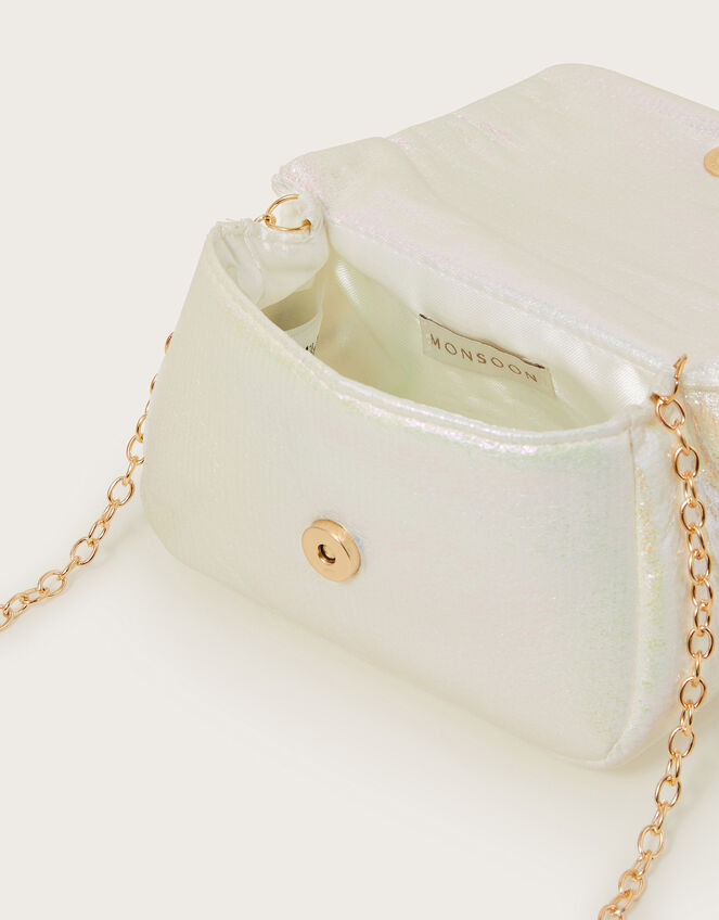 Iridescent Bow Bridesmaid Bag, , large