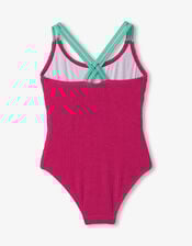Hatley Cross Strap Swimsuit, Pink (PINK), large