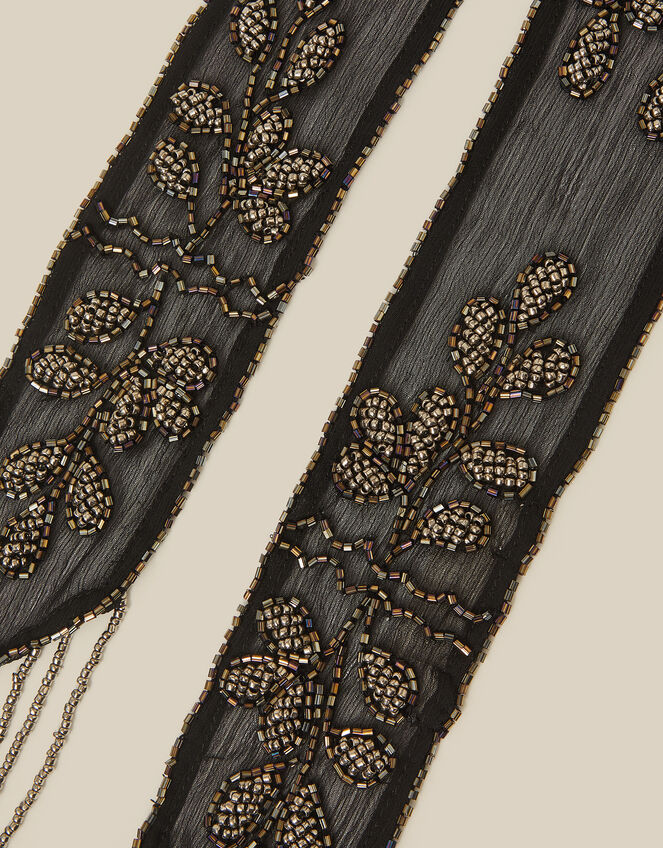 Rosa Embellished Skinny Scarf, , large