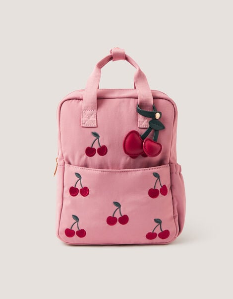 Cherry Embroidered Backpack, , large