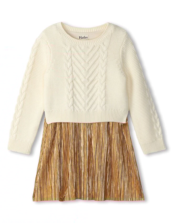 Hatley Knit 2-in-1 Dress, Ivory (IVORY), large