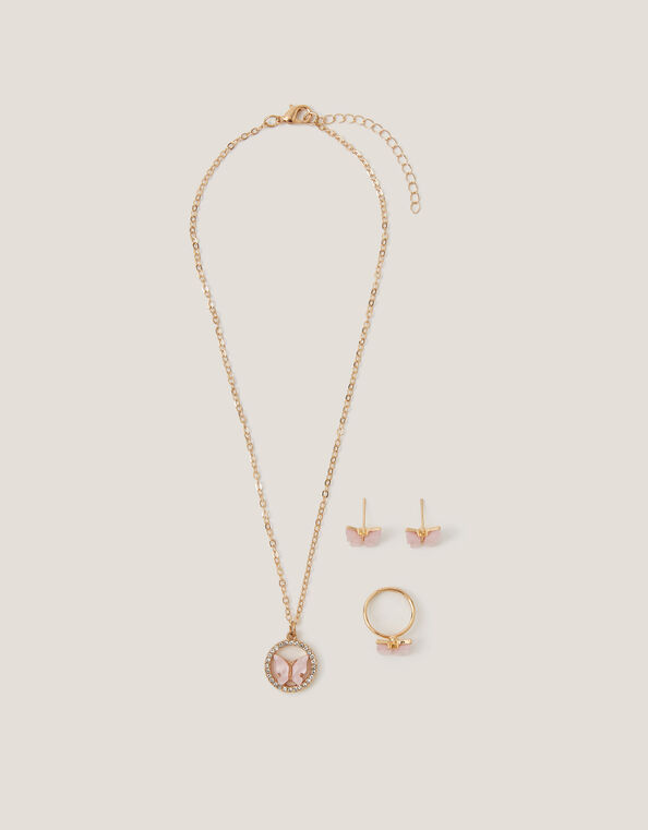 Pretty Butterfly Jewellery Set, , large