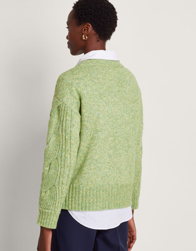 Connie Cable Jumper, Green (GREEN), large