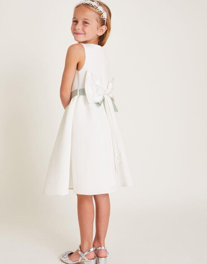 Molly Scuba Bridesmaid Dress, Ivory (IVORY), large