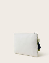 Palm Beaded Clutch Bag, , large