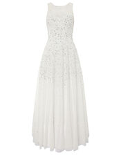 Victoria Embellished Maxi Wedding Dress, Ivory (IVORY), large
