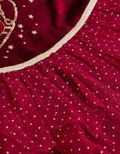 Christmas Reindeer Disco Dress, Red (BURGUNDY), large
